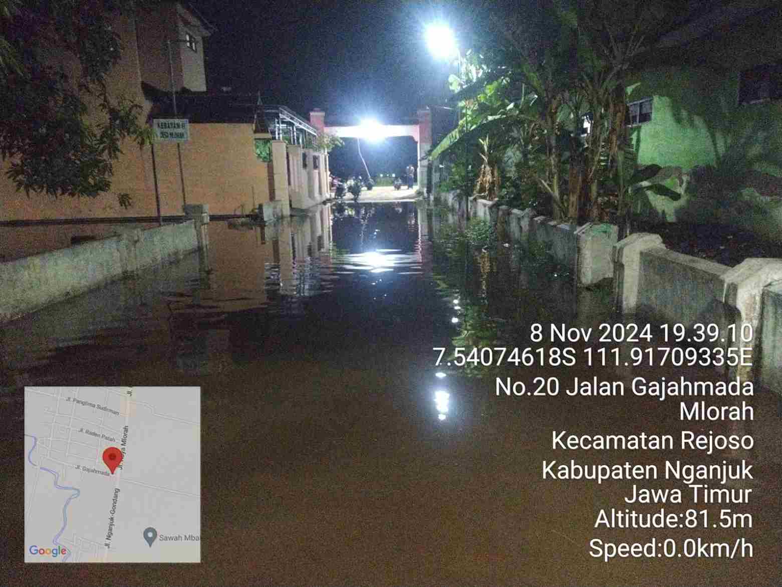 Banjir Genangi Rumah Warga di Desa Mlorah Nganjuk, Diduga Terkait Proyek Pembangunan Pabrik