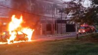 Mobil Chevrolet Spin Ludes Terbakar Diduga Konsleting Listrik