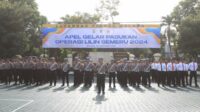 Apel gelar pasukan Operasi Lilin Semeru 2024 Polres Malang. (ist) - Apel Operasi Lilin Semeru 2024, Pastikan Kesiapan Pengamanan Nataru 2025
