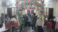 Babinsa Mergosono Monitoring Keamanan Perayaan Natal di GKIN Getsemani