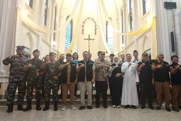 Dandim 0833 Bersama Forkopimda Monitoring Gereja, Pastikan Keamanan Ibadah Natal