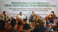Ditjen Bina Pemdes Kemendagri saat sesi diskusi panel dengan Akademisi dan para Kades. (ist) - Kemendagri Gelar Pengembangan Motivasi Desa/ Kelurahan Berprestasi di Kota Batu