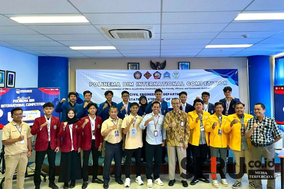 Foto bersama para finalis BIM. (ws12) - Polinema Gelar Kompetisi BIM Internasional, Cetak Lulusan Berdaya Saing Global