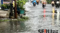 Ilustrasi potensi banjir akibat hujan deras. (ws12) - BPBD Kota Malang Andalkan EWS Antisipasi Banjir Akibat Hujan Deras