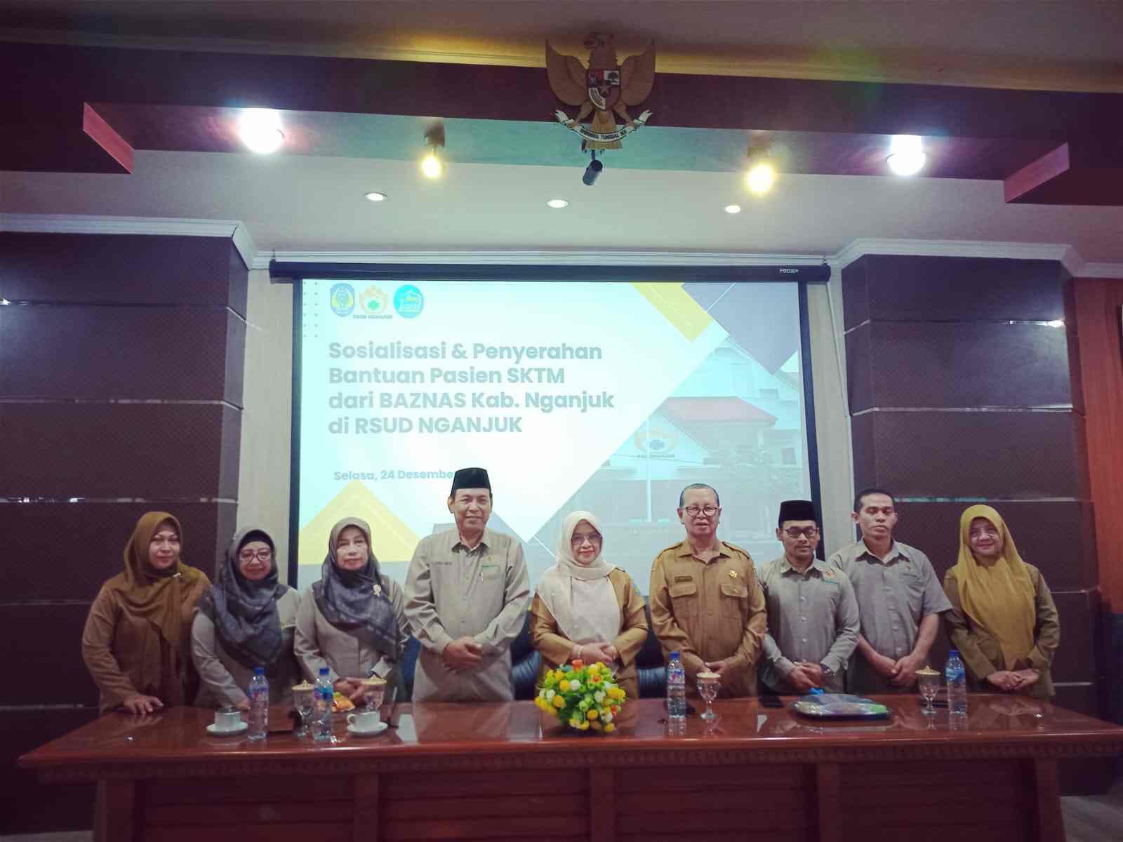 BAZNAS Membantu Pengobatan Pasien SKTM Senilai Rp483 Juta di RSD Nganjuk