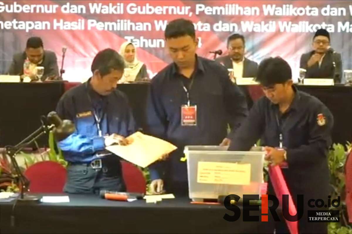 KPU rekapitulasi perolehan suara Pilkada Kota Malang 2024. (rhd) - KPU Rekapitulasi Perolehan Suara Pilkada Kota Malang 2024
