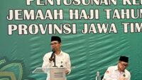 Kanwil Kemenag Jatim, Akhmad Sruji saat berada di rakor pemberangkatan haji 2025. (ist) - Kanwil Kemenag Jatim Tentukan Kediri Jadi Kloter Pemberangkatan Haji 2025