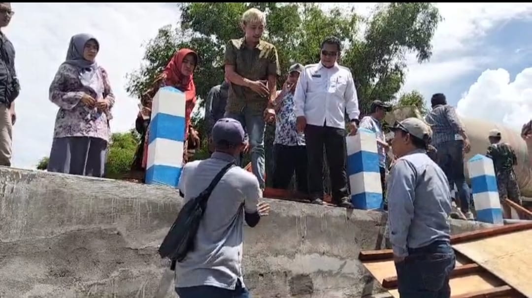 Pasca-Viral, Komisi III DPRD Nganjuk Sidak Proyek Jembatan Penghubung Rejoso-Bagor