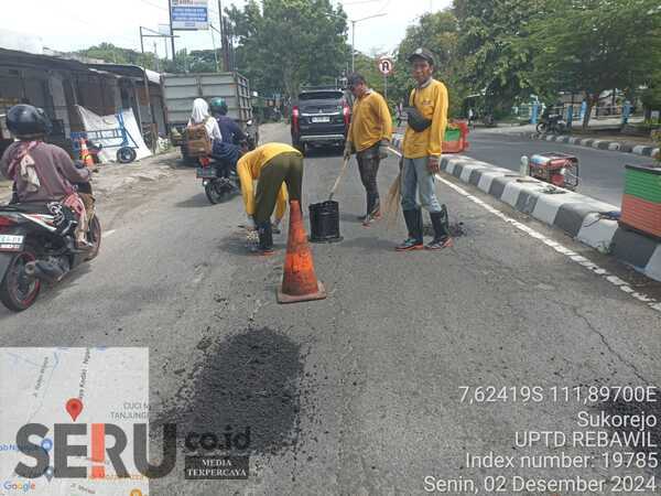 Dinas PUPR Nganjuk Gerak Cepat Perbaiki Ruas Jalan Anjuk Ladang