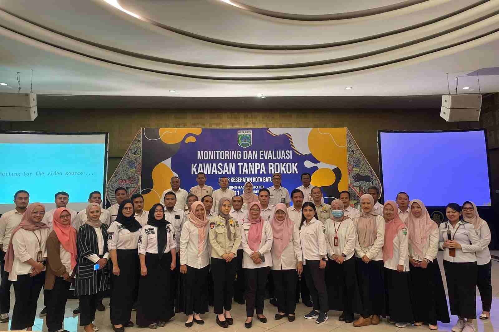 Dinkes Batu Monitoring dan Evaluasi Kawasan Tanpa Rokok (KTR) di Sejumlah Titik
