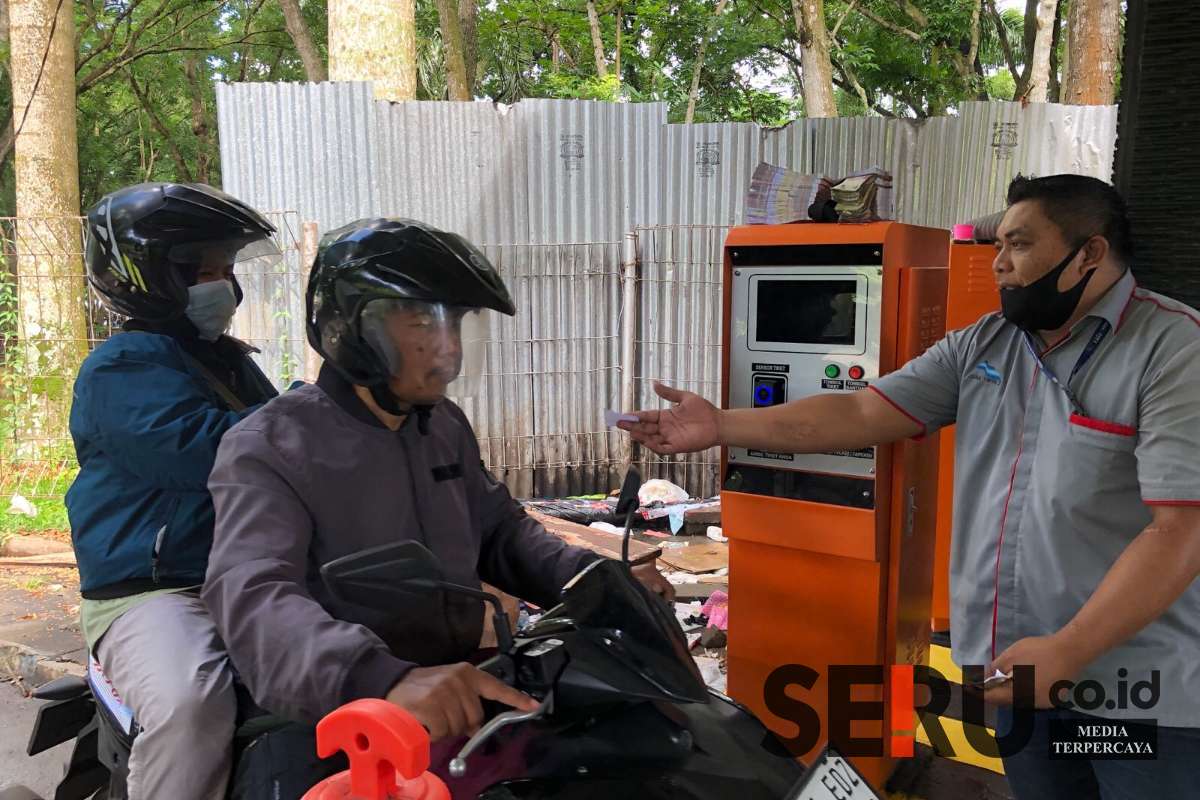 Portal elektronik di Bendungan Lahor karangkates. (Seru.co.id/wul) - Akan Diterapkan Besok, Warga Sekitar Portal Elektronik Bendungan Lahor Akan Dapatkan Kartu Akses Gratis
