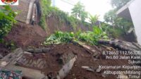 Lima Rumah di Kepanjen Tertimpa Tanah Longsor