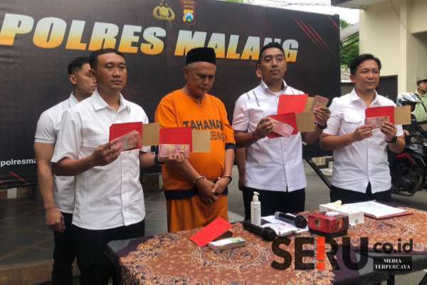 Rilis Kades Pagak lakukan penipuan. (Seru.co.id/wul) - Lakukan Penipuan, Kades Pagak Digelandang Polisi