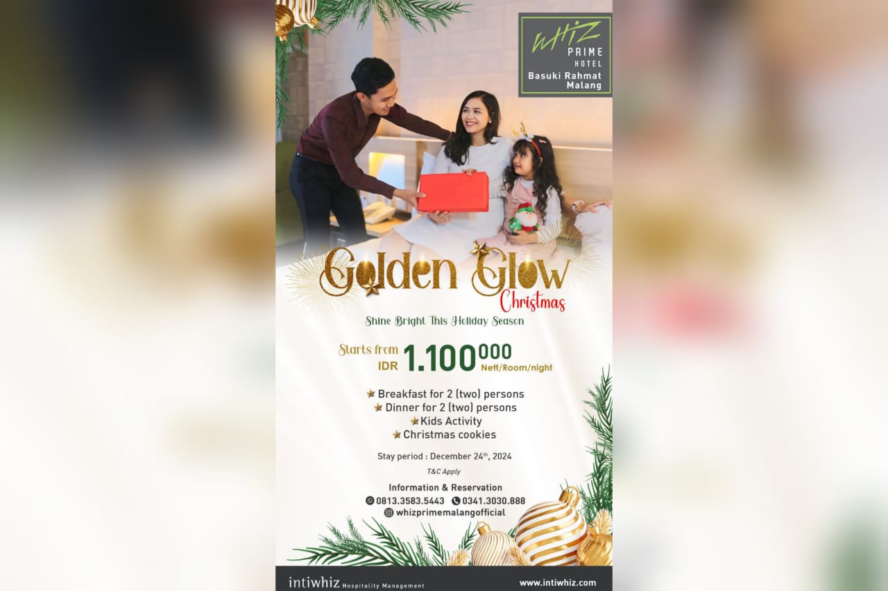 Whiz Prime Hotel Basuki Rahmat Malang Hadirkan Promo Spesial Natal 2024 dan Tahun Baru 2025