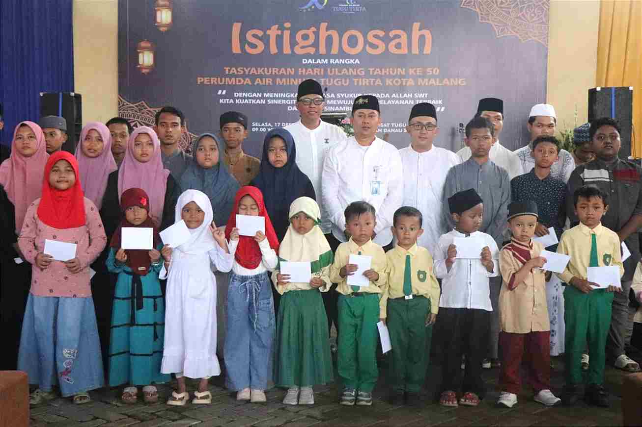 HUT ke-50, Perumda Tugu Tirta Istighosah & Santunan Anak Yatim Piatu