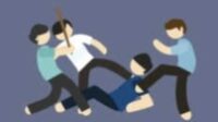 Ilustrasi pengeroyokan. (ist) - Tegur Pemotor Lawan Arah, Pria di Jaksel Jadi Korban Pengeroyokan Brutal