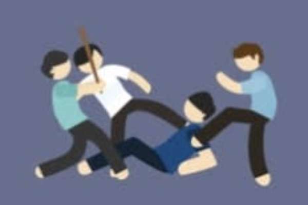 Ilustrasi pengeroyokan. (ist) - Tegur Pemotor Lawan Arah, Pria di Jaksel Jadi Korban Pengeroyokan Brutal