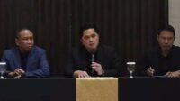 Ketua PSSI saat konferensi pers di Jakarta. (ist) - Melatih Sejak 2019, Shin Tae-yong Resmi Berpisah dengan Timnas Indonesia