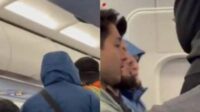 Khabib Nurmagomedov saat diusir Frontier Airlines. (ist) - Legenda UFC Khabib Nurmagomedov Diusir dari Pesawat Frontier Airlines