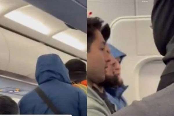 Khabib Nurmagomedov saat diusir Frontier Airlines. (ist) - Legenda UFC Khabib Nurmagomedov Diusir dari Pesawat Frontier Airlines