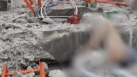 Kondisi coran tower yang ambruk. (ist) - Coran Tower Ambruk di Tambun Utara, Satu Meninggal Dunia dan Lima Luka-luka