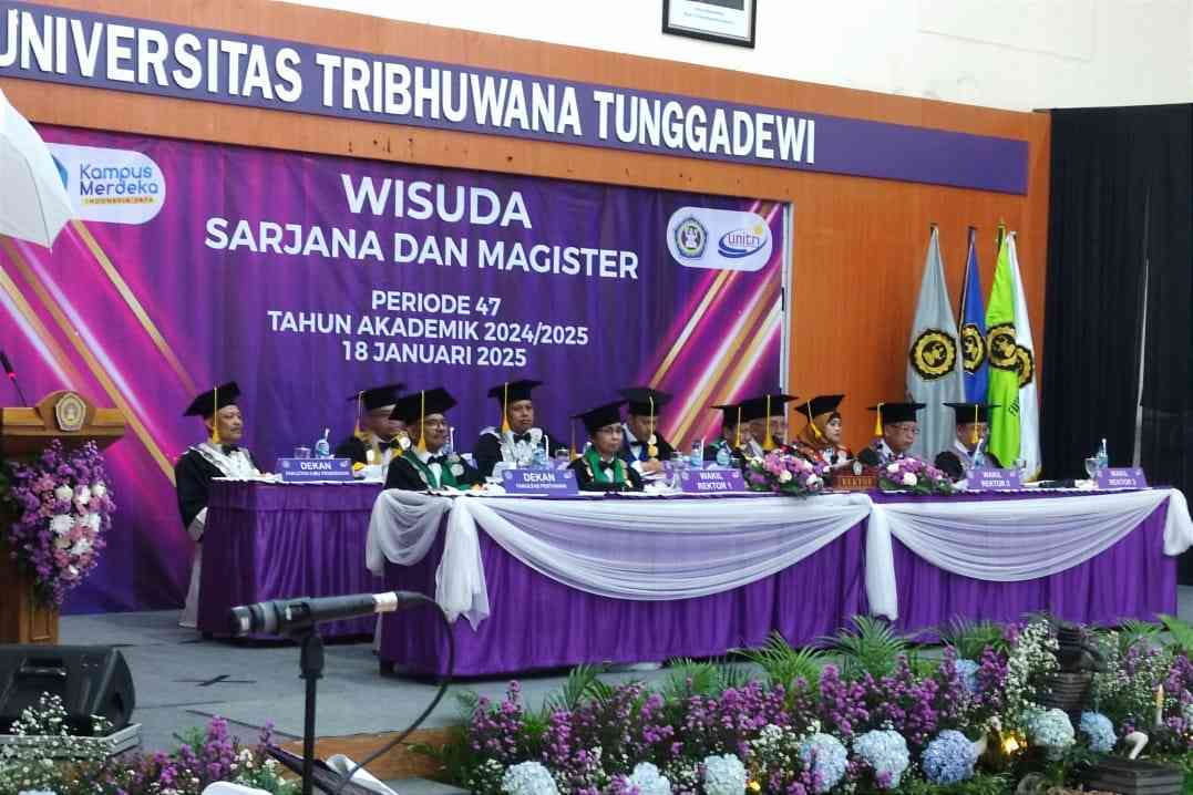 Unitri Wisuda 400 Lulusan Periode 47, Dilirik Perusahaan Karena Tangguh