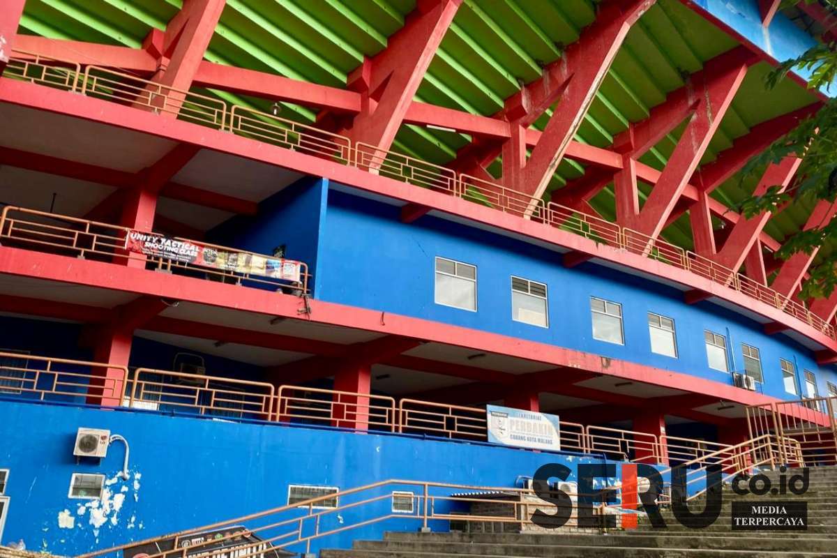 Stadion Gajayana sisi luar. (ws12) - Disporapar Kota Malang Kucurkan Anggaran Rp10 Miliar Renovasi Stadion Gajayana