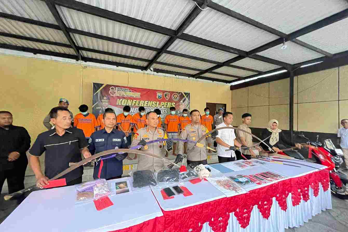 Terlibat Pengeroyokan, 12 Orang Diamankan Polresta Sidoarjo