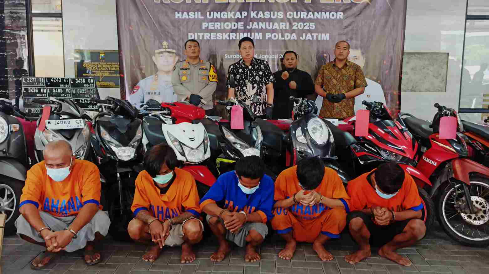 Polisi Tangkap 136 Tersangka Curanmor, Lima Pelaku Masih di Bawah Umur