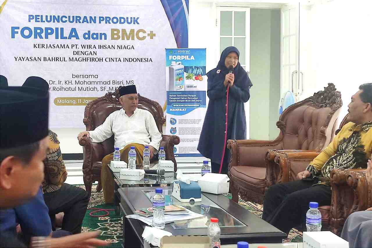 Ponpes Bahrul Maghfiroh Luncurkan Produk Pengawet Ikan Forpila dan Herbal Anti-diabetes BMC+