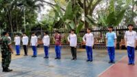 Babinsa Klojen Berikan Pendidikan Kedisplinan dan Wasbang Siswa SMAN 1 Malang