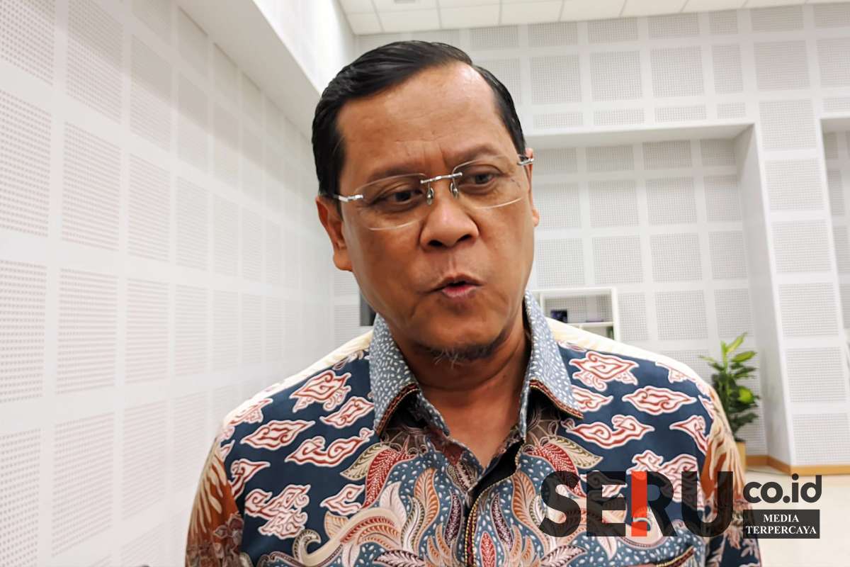 Deputi Pendidikan & Peran Serta Masyarakat KPK RI, Wawan Wardiana, menjawab pertanyaan awak media. (ws13) - Bahaya Gratifikasi, KPK RI Ajak Sivitas UM Ciptakan Ekosistem Pendidikan Antikorupsi