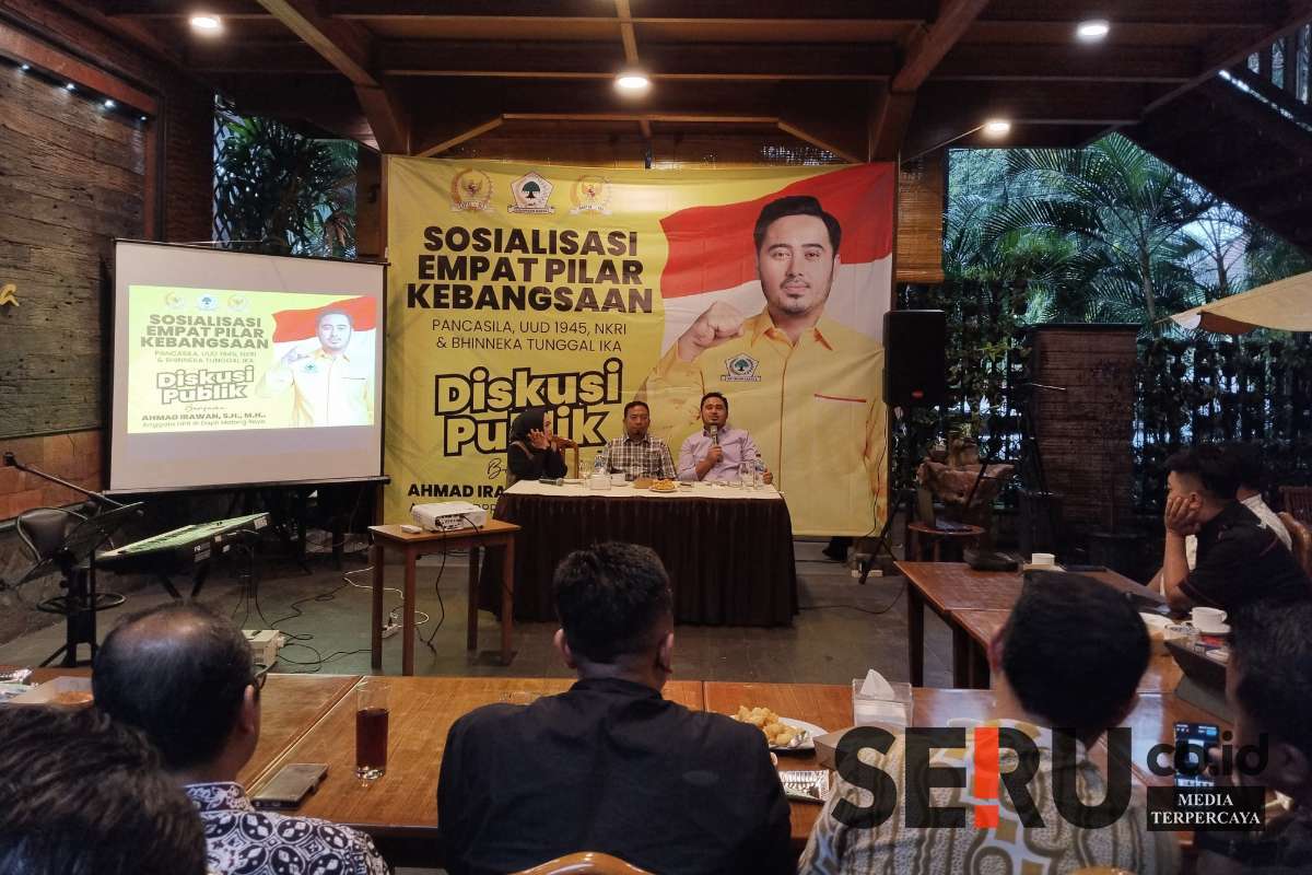 Diskusi publik menghadirkan anggota Komisi II DPR RI. (Seru.co.id/afi) - Ahmad Irawan Gelar Diskusi Publik, Bahas Beragam Isu dan Aspirasi Masyarakat Malang Raya
