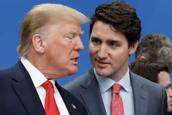 Donald Trump resmi memberlakukan kenaikan tarif impor terhadap barang-barang dari Kanada, Meksiko dan China. (ist) - Trump Nyatakan Perang Tarif Impor dengan Kanada, Meksiko dan China
