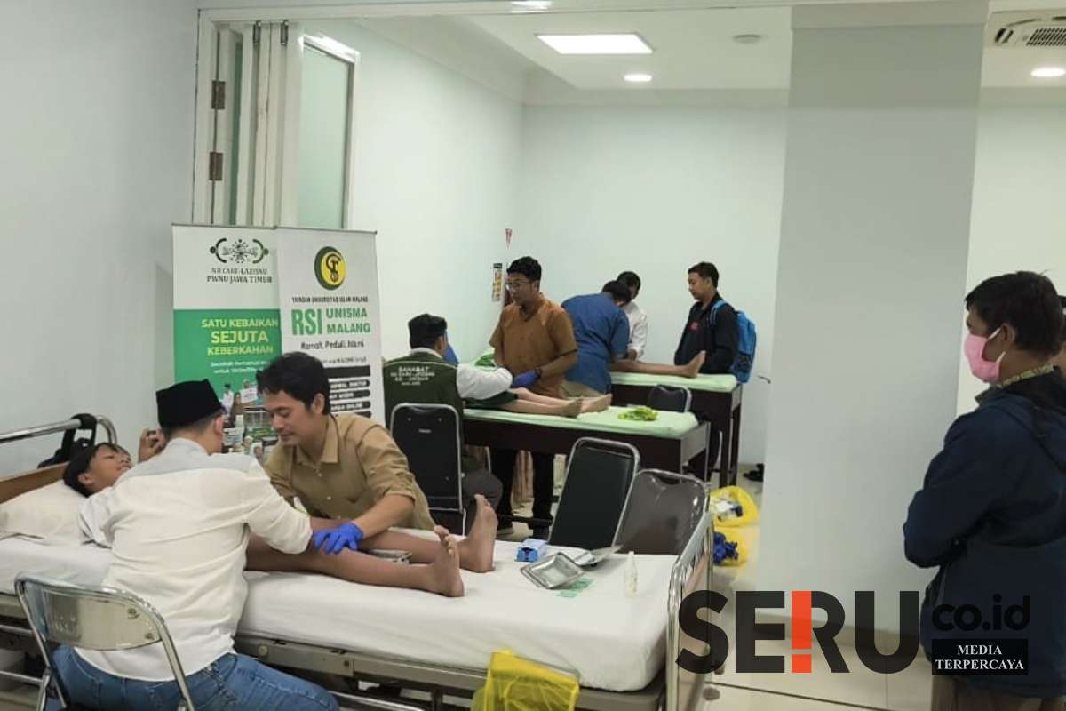 Kegiatan Khitanan massal Lazisnu Jatim di RSI Unisma Malang. (Seru.co.id/dik) - Khitanan Massal Sambut Rakorwil PW Lazisnu Jatim Berlangsung Seru