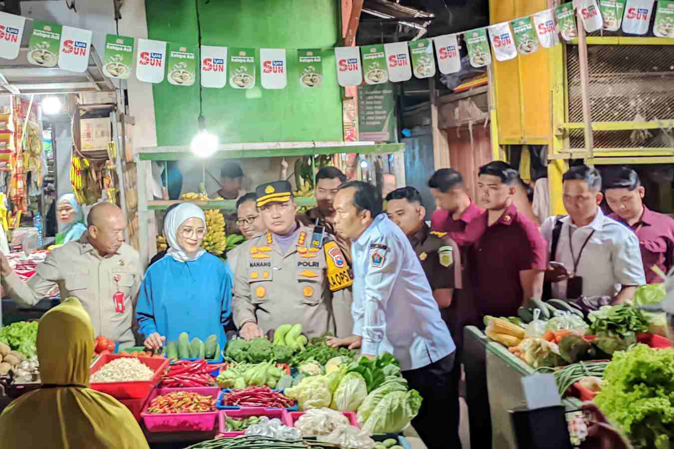 Ketua DPRD, Wawali dan Kapolresta Makota Sidak Harga Bahan Pokok Jelang Ramadan