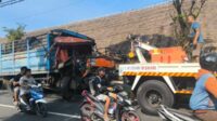 Adu Banteng Bus Vs Truk di Jember, Tiga Orang Terluka
