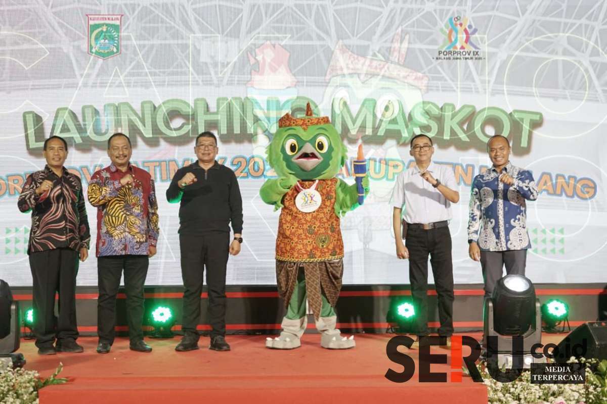 Launching Logo dan Maskot PORPROV di Kabupaten Malang. (wul) - Burung Cucak Ijo dan Batik Garudeya Sebagai Maskot PORPROV IX Jawa Timur 2025