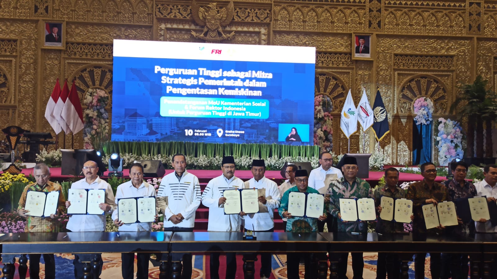 Kemensos RI Bekerjasama dengan Forum Rektor Indonesia Mengentas Kemiskinan di Indonesia