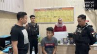 Pelaku penculikan dan pencabulan saat diamankan oleh Satsamapta Sabhara Polres Jember. (ist) - Gadis Dibawah Umur di Jember Diculik dan Dicabuli Oleh Pria yang Mengaku Pacarnya