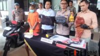 Polresta Malang Kota ungkap residivis dan barang bukti curanmor 24 TKP di Malang. (rhd) - Residivis Curanmor 24 TKP di Malang Tertangkap, 5 Detik Motor Berpindah Tangan