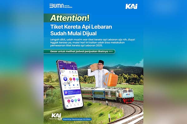 Tiket Kereta Api Lebaran 2025 Sudah Tersedia, Jangan Sampai Kehabisan!