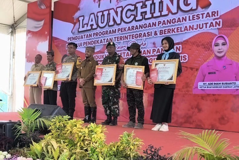 Dukung Program MBG, Polda Jatim Gelar Launching Penguatan Program Pekarangan Pangan Lestari
