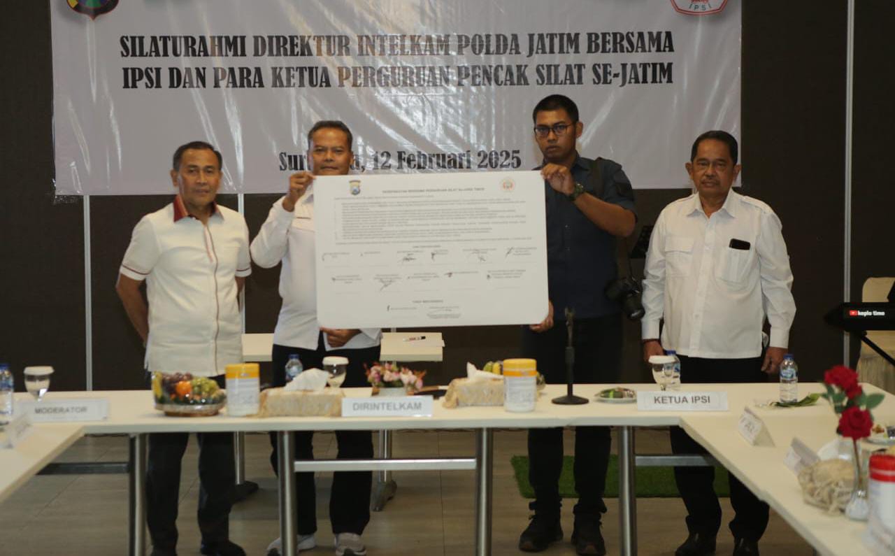 Polda Jatim dan Perguruan Pencak Silat Sepakat Jaga Keamanan Jawa Timur