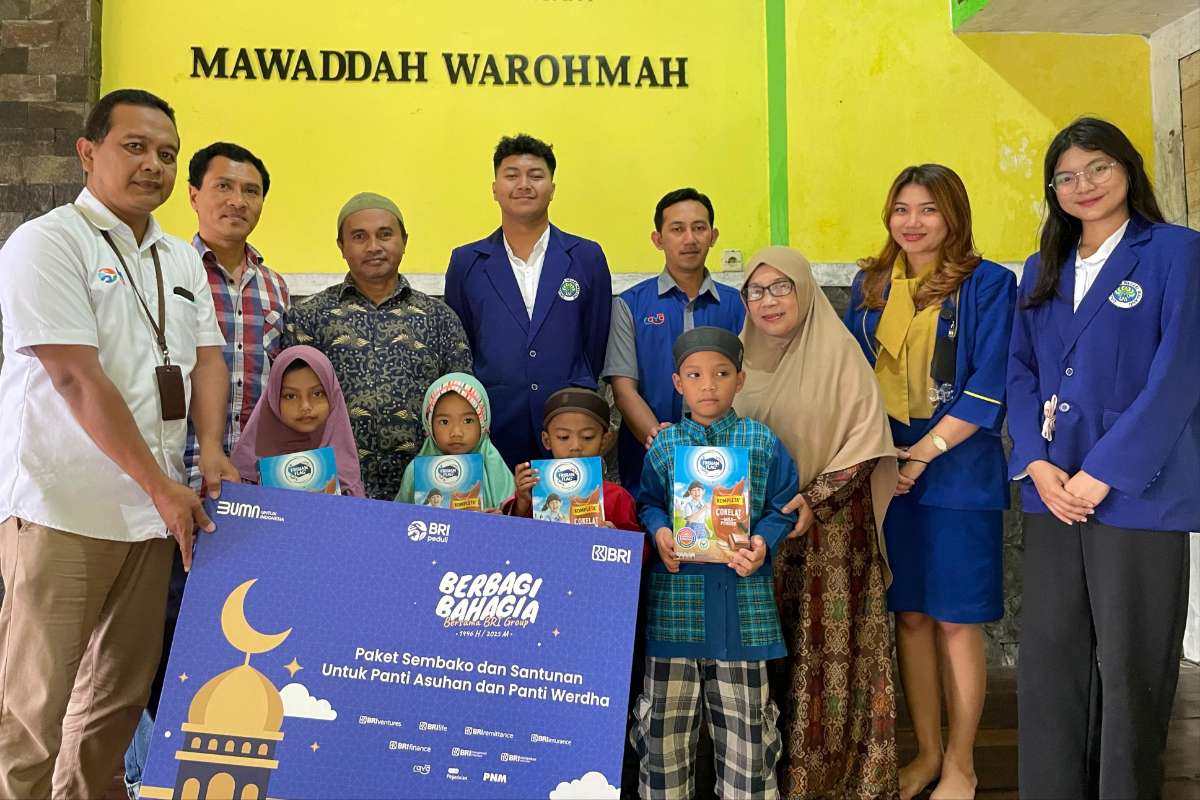 BRI Regional Office Malang berbagi untuk Panti Asuhan Mawadah Warahmah. (ist) - BRI Regional Office Malang Tebar Kebaikan Penghuni Panti Asuhan dan Panti Jompo