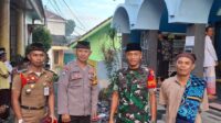 Babinsa Kiduldalem monitoring salat Idulfitri di Masjid Al Fallah. (ist) - Babinsa Kiduldalem Monitoring Salat Idulfitri di Masjid Al Fallah
