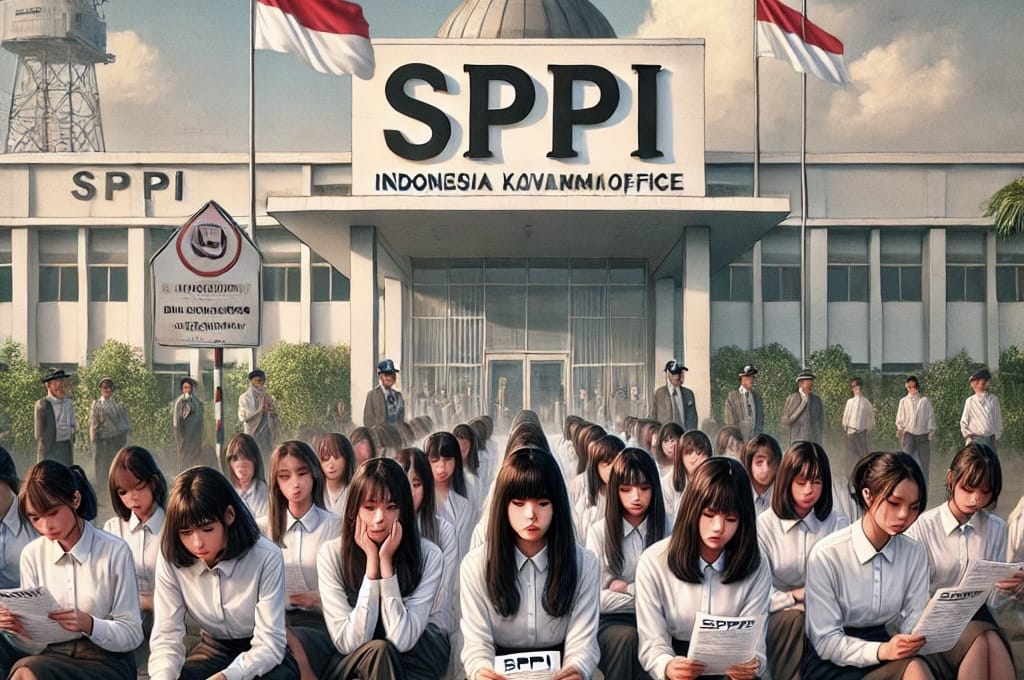 Ilustrasi kekecewaan perempuan dengan menggunakan AI. (ist) - Kekecewaan Peserta Perempuan dalam Pendaftaran SPPI Batch 3 2025