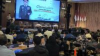 Kapolres Batu saat memberikan sambutan pada Rakor Lintas Sektoral. (Seru.co.id/dik) - Koordinasi Lintas Sektoral Bahas persiapan Operasi Ketupat di Kota Batu