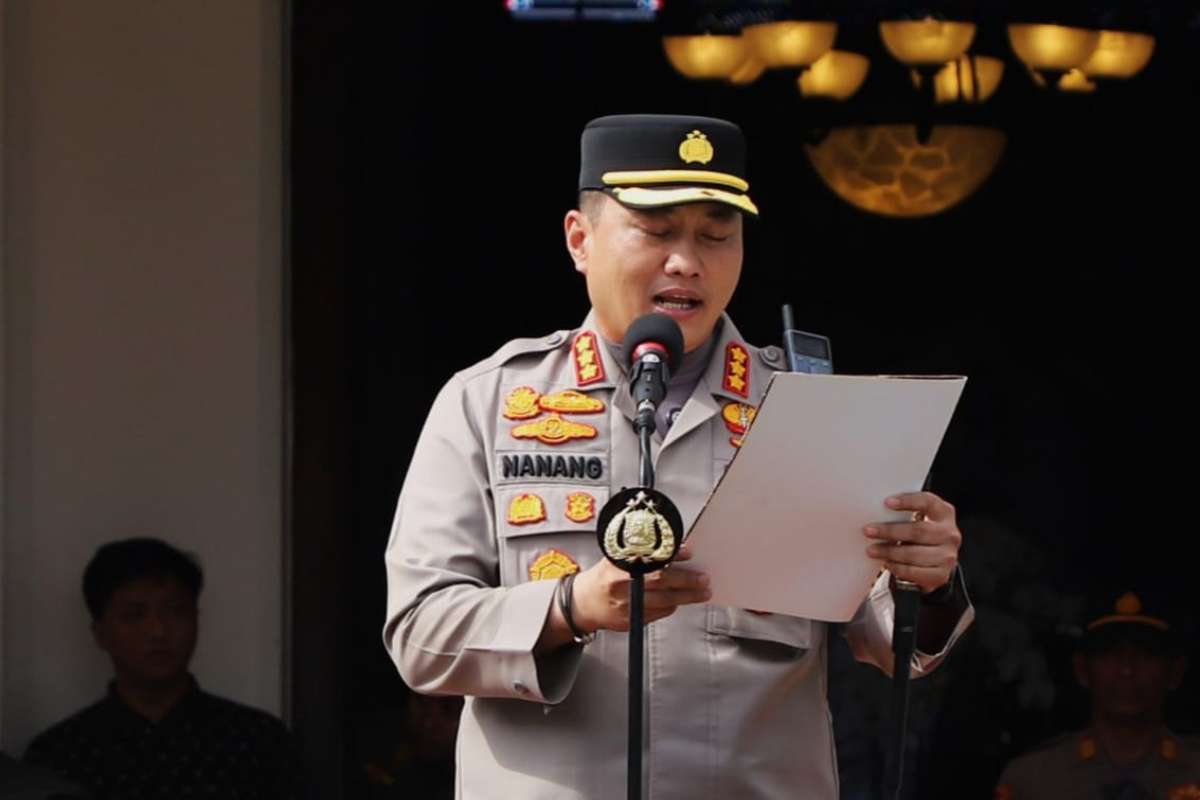 Kapolresta Malang Kota memimpin Apel Kesiapan Pengamanan Sertijab Wali Kota dan Wawali Kota Malang. (ist) - Kapolresta Malang Kota: Deklarasi Damai Bukan Sekedar Seremonial