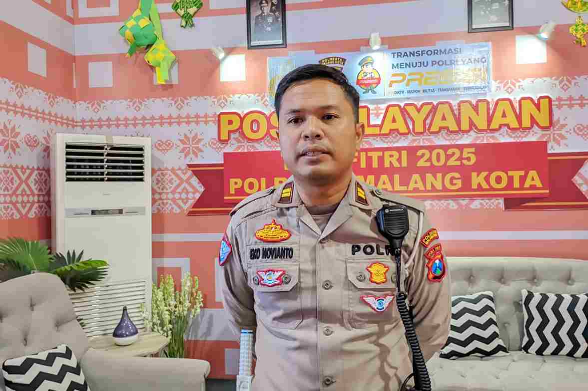 Pos Pelayanan Lebaran Polresta Malang Kota Sediakan Bengkel Gratis hingga Mainan Anak-anak